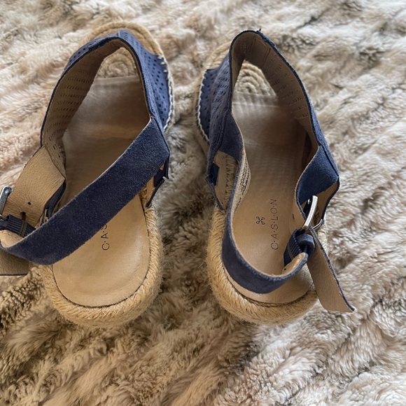 C.A.S.L.O.N Leather Uppers Sz 9M navy blue - Picture 4 of 7